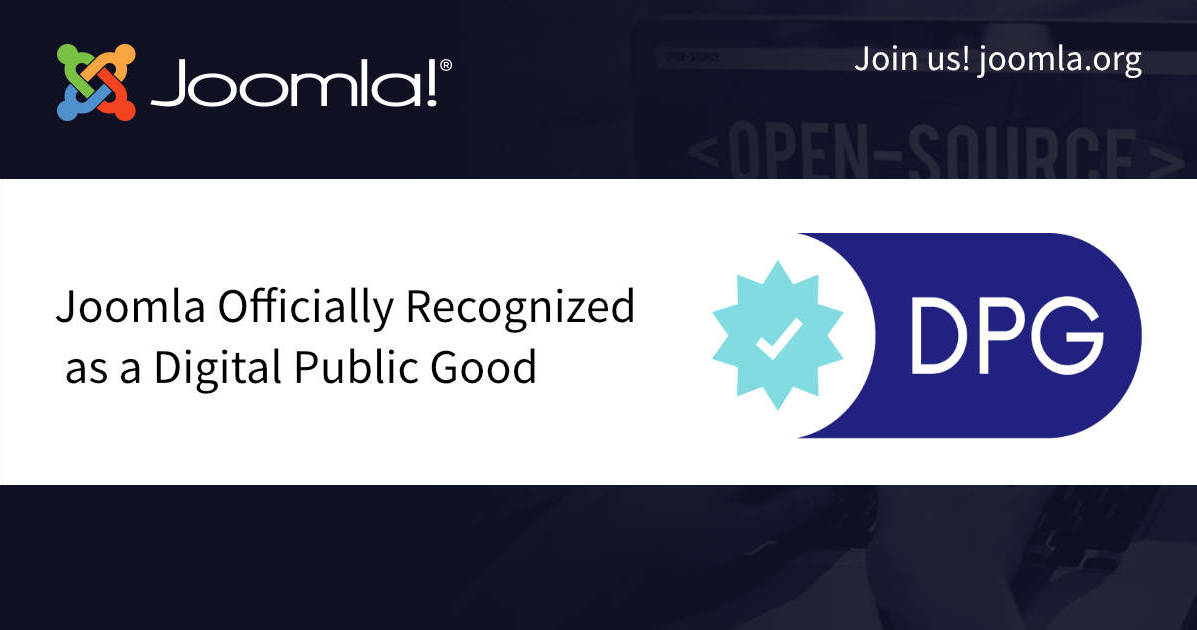 Joomla Officially Recognized as a Digital Public Good